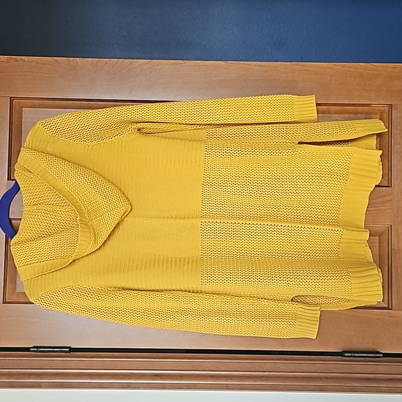 Marled Open Front Hooded Cardigan - Picture 5 of 7